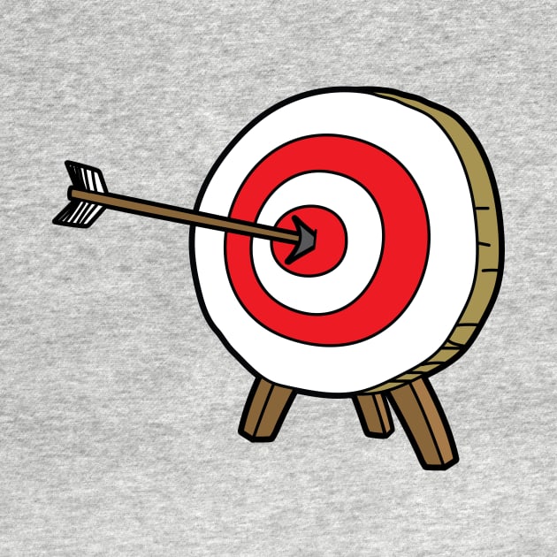 Archery target and arrow by Cathalo
